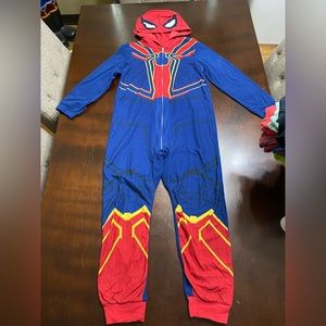 Spider-Man hooded one piece pajama
